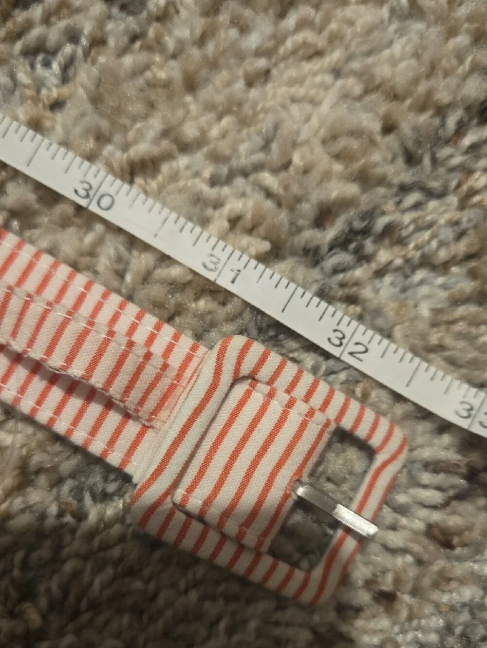 Striped Pink Women’s Fabric Belt